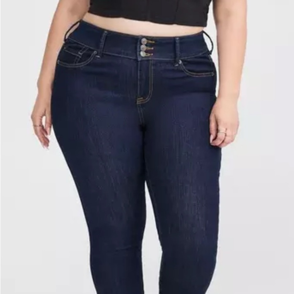 Torrid High Rise Dark Blue Jeans